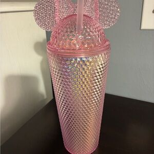 Pink Tumbler with Mouse Ears